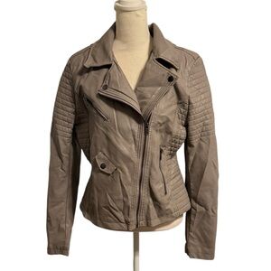 WISHLIST APPAREL faux leather jacket size large